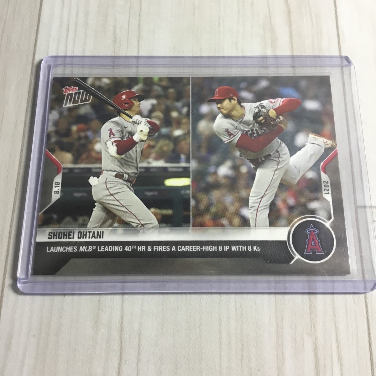 大谷翔平　topps now #677. 0420 MLB エンゼルス　ドジャース_画像1