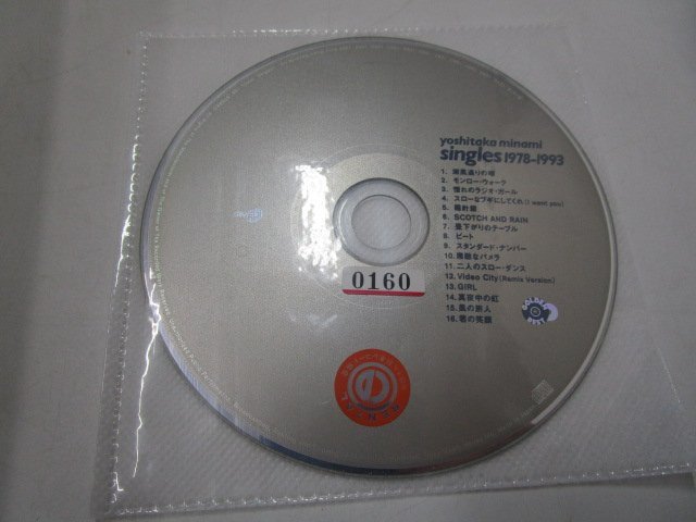 【レンタル落ち】CD 南佳孝 GOLDEN☆BEST singles 1978-1993【ケースなし】(1)_画像4