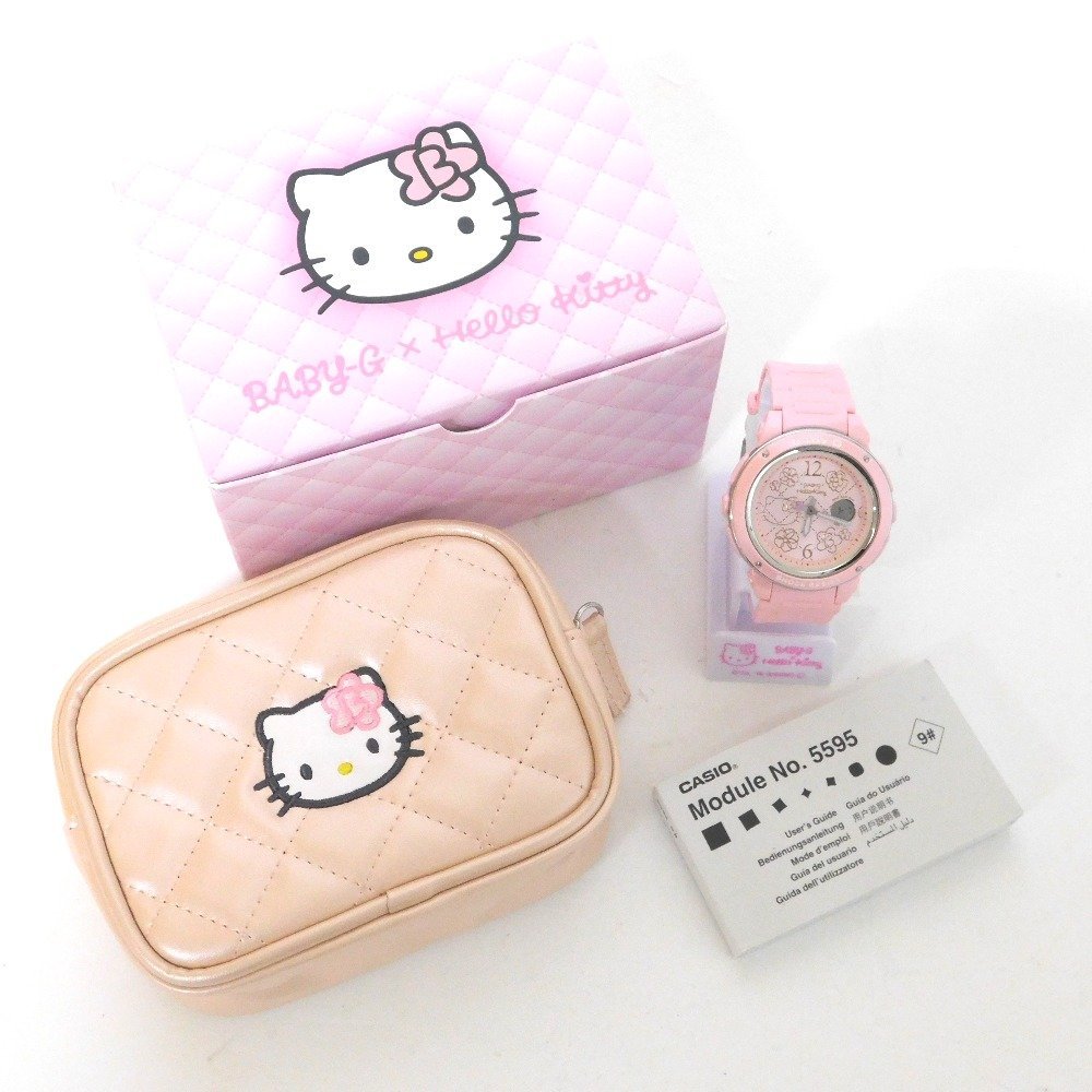 Hn595831 カシオ　腕時計　BABY-G　HELLO KITTY コラボレーションモデル BGA-150KT-4BJR レディース　未使用_画像3