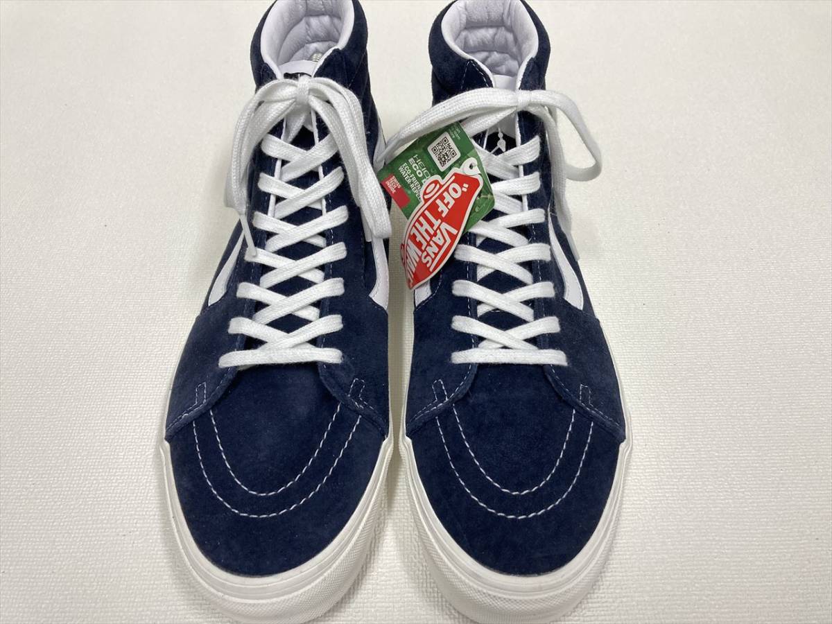 激レア!! VANS SK-8 Hi ハイトップ 紺 スエード 白レザーライン US12 (30cm) バンズ アメリカ企画限定!!_画像4