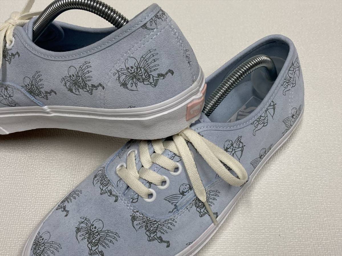 激レア!! VANS オーセンティック 水色系 スエード スカル エンジェル US5.5 (23.5cm) アメリカ企画限定!! バンズ Authentic_画像3