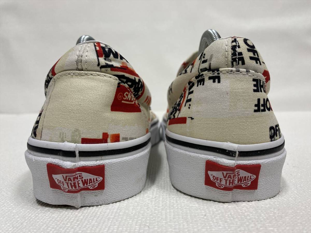 激レア!! VANS SLIPON 白 生成り VANS OFF THE WALL 総柄 US11.5 (29.5cm) アメリカ企画限定!! スリッポン バンズ_画像5