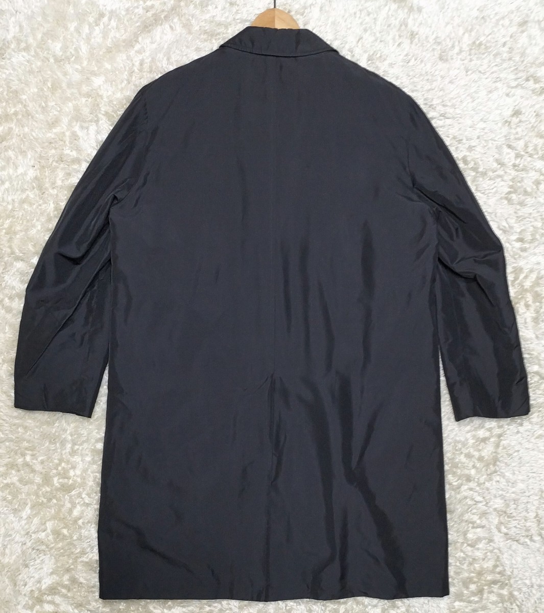 [ down liner attaching 2way*] size 38(M) beautiful goods Aquascutum turn-down collar coat / black * Aquascutum (1)