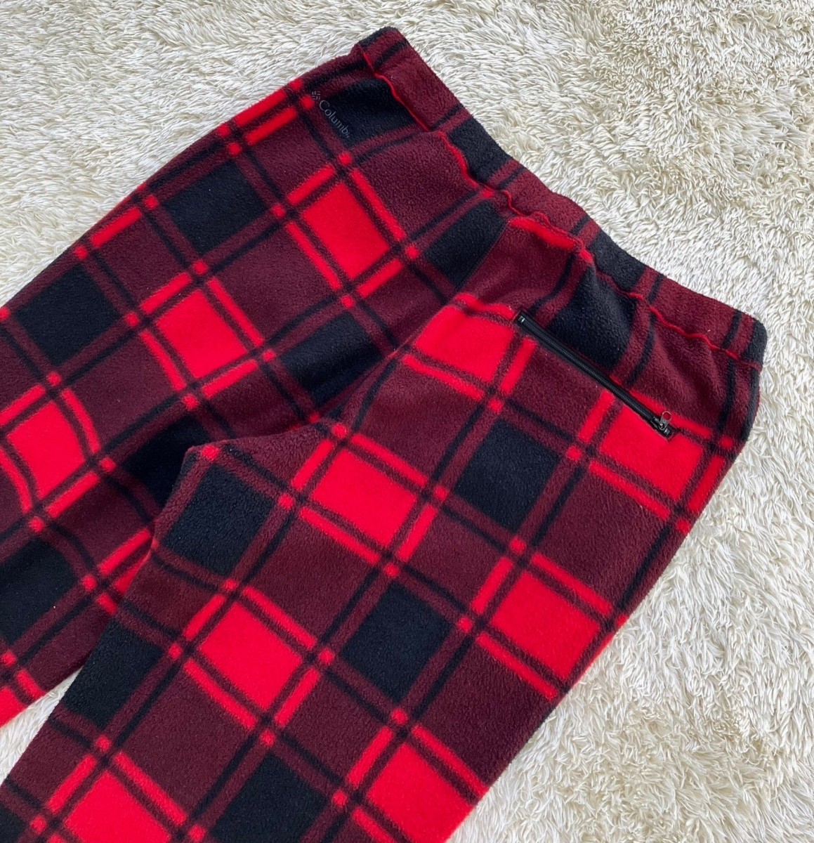 【美品★】Lサイズ Columbia チェック柄フリースクライミングパンツ/Buckeye Springs Pant◆コロンビア (1)_画像7