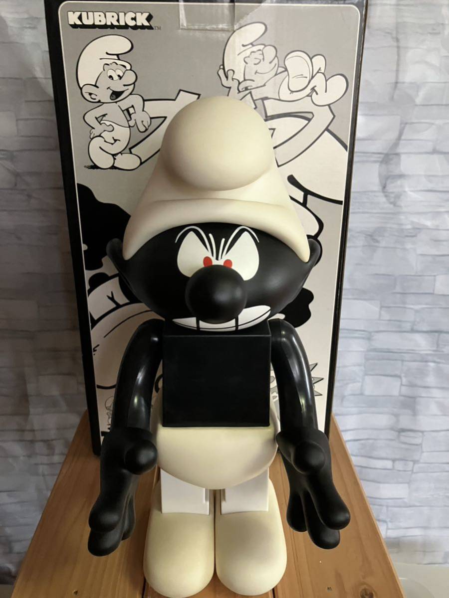 MEDICOMTOY ブラックスマーフ フィギュア 400% スマーフ メディコムトイ ベアブリック RBRICK