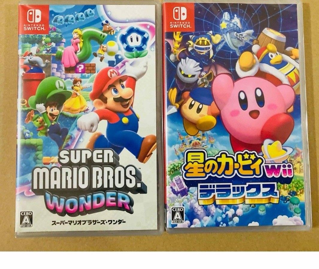 Nintendo Switch スーパーマリオブラザーズワンダー 星のカービィ Wiiデラックス セット