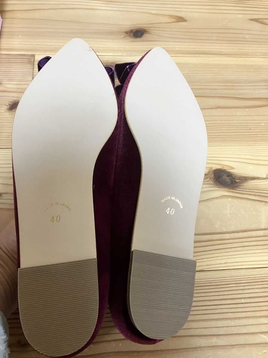  новый товар ★... мех ... ...  лента  идет в комплекте  замша  плоский  обувь   ... 40(24.5～25)  вино   цвет  12100  йен   женский  ... человек   обувь 