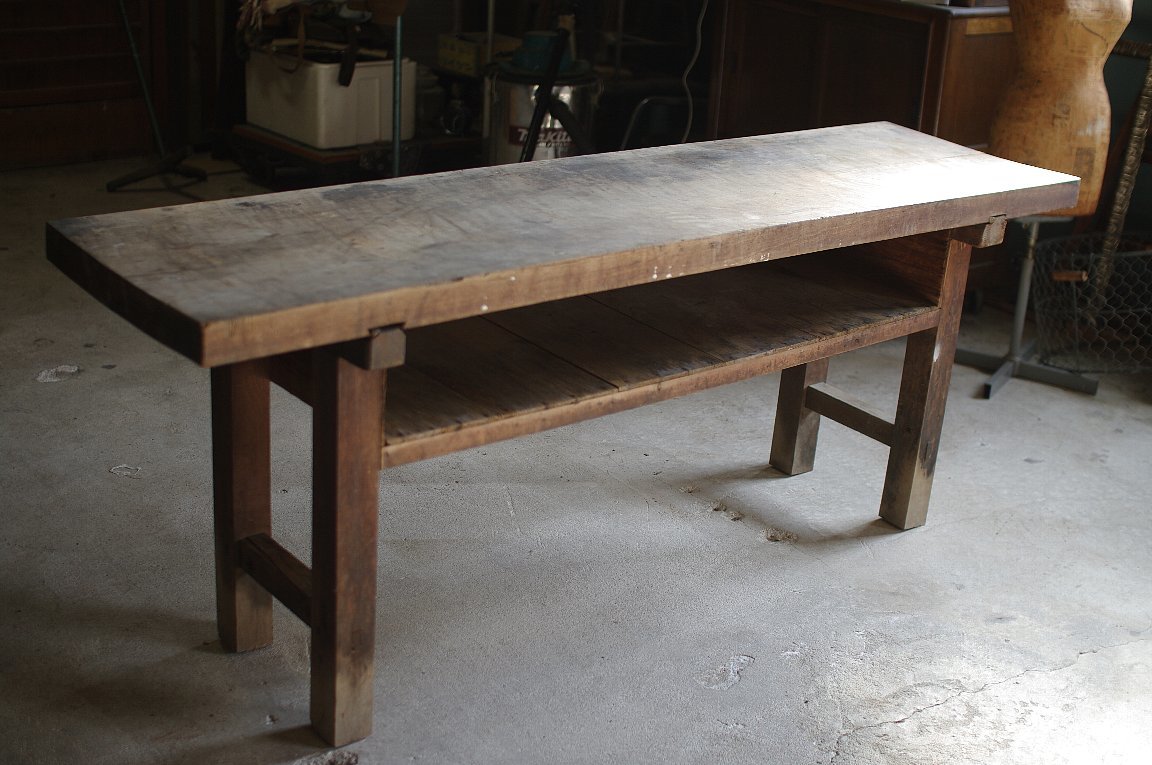  old tree. working bench / work table V Cafe dining exhibition furniture industry series in dust real 