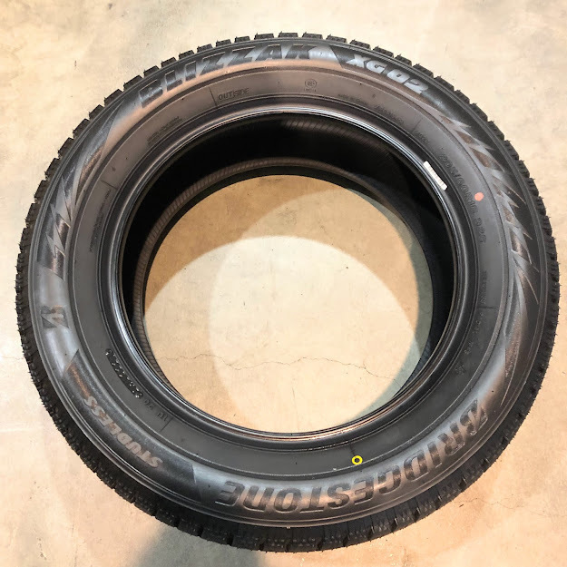 保管袋付 (BE001.7) 送料別[4本セット] BRIDGESTONE BLIZZAK XG02　205/55R16 91S 2021製造 室内保管 スタッドレス 205/55/16._画像3