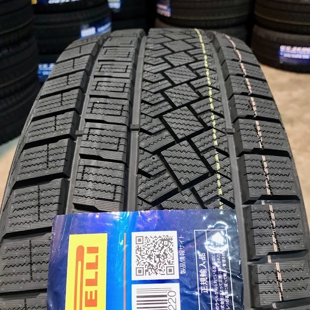 保管袋付 (IG005.7) 送料無料 [4本セット] PIRELLI ICE ZERO ASIMMETRICO　235/55R18 104H XL 2023製造 室内保管 スタッドレス 235/55/18_画像3