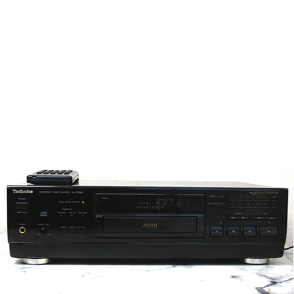 Technics SL-PS860 MASH 名機 CD PLAYER リモコン付き　動作良品_画像3