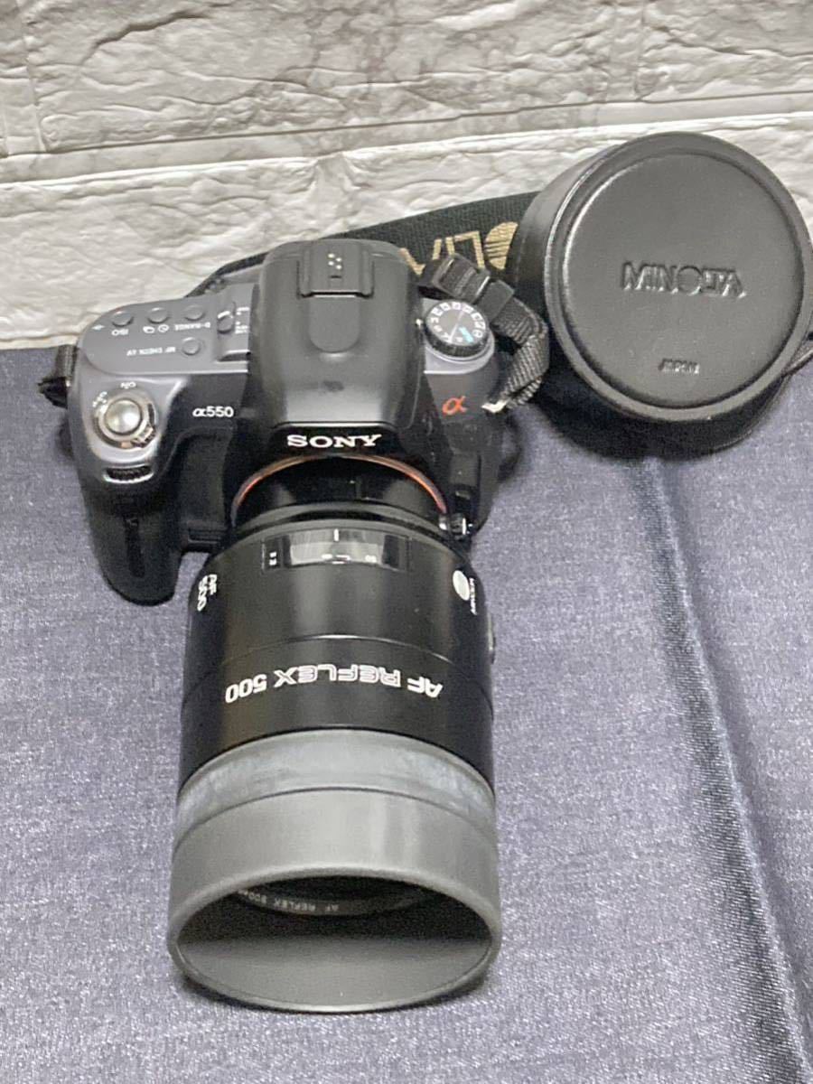 17000円 【極美品】SONY α550 DSLR-A550 + MINOLTA AF REFLEX 17000円 【極美品】SONY α550 DSLR-A550 + MINOLTA AF REFLEX