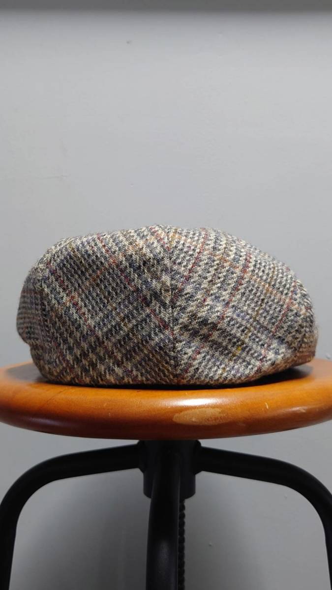 Vintage SHANDON HEADWEAR “Donegal Tweed” チェック柄 ウールツイード ハンチング 7 1/2 帽子_画像3