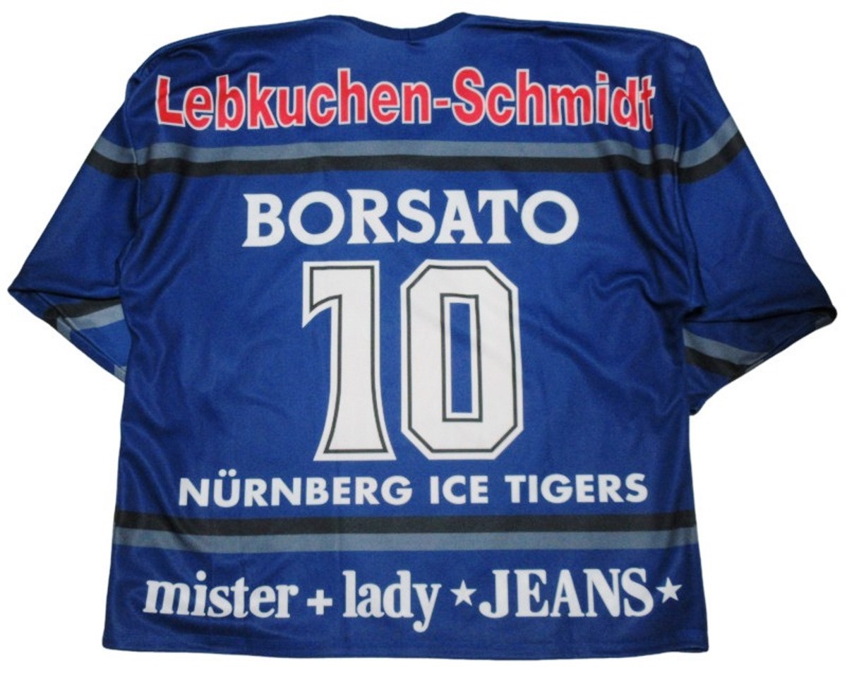 ニュルンベルクアイスタイガース Ice Tigers Nurnberg アイスホッケー ユニフォーム ゲームシャツ XLの画像2