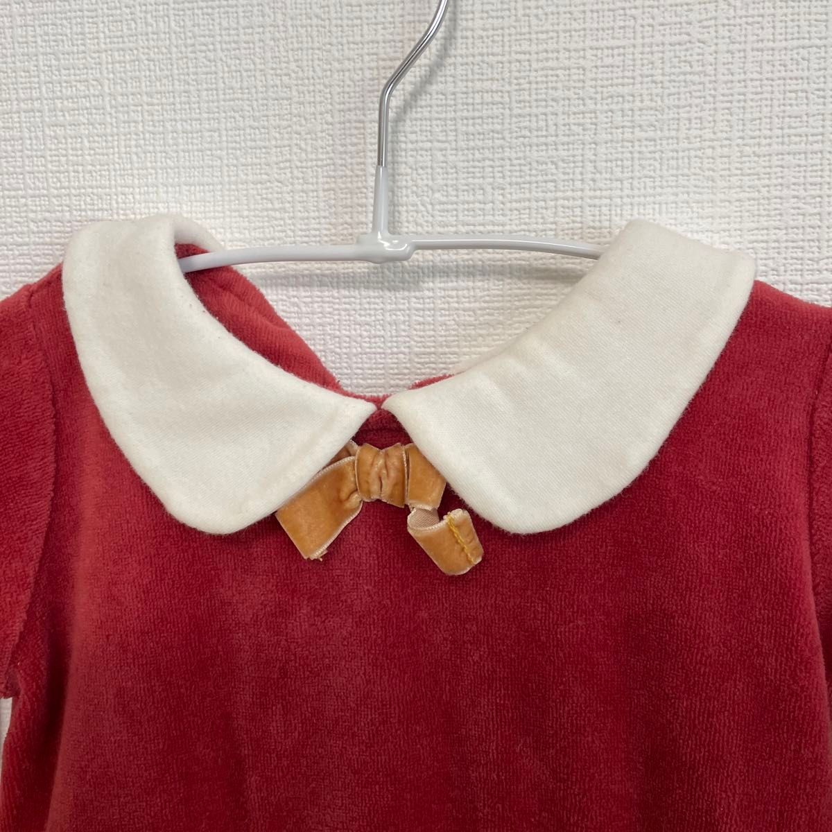 70サイズ　クリスマス　サンタ　サンタクロース　ベビー服　ampersand  ワンピース　キッズ　子ども服