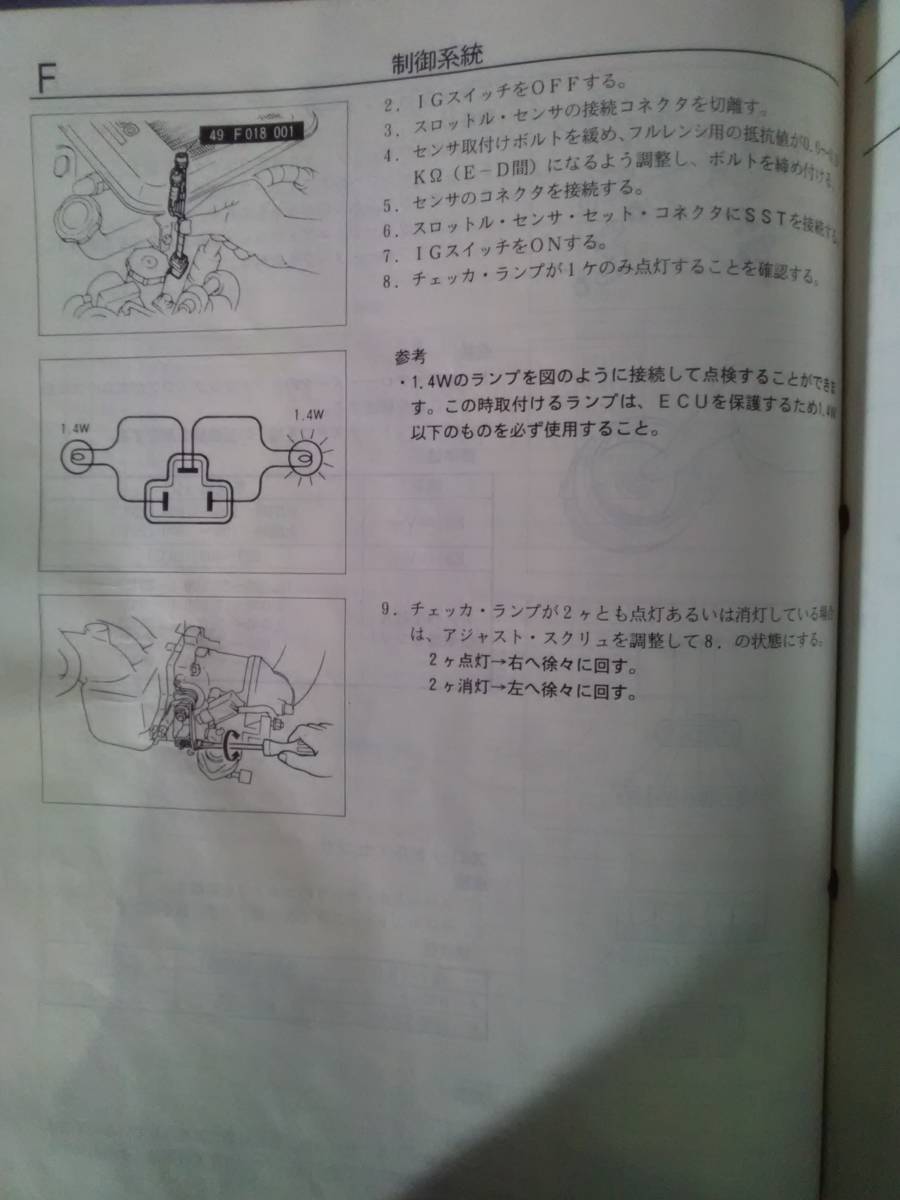  RX-7 FC3S スロポジ チェクランプ＋イニシャルセットコード_画像7