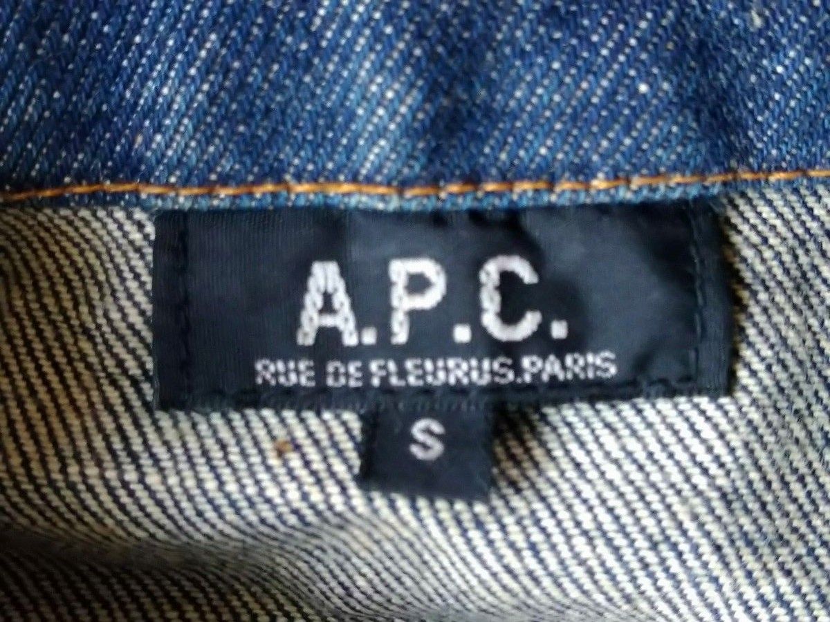 お値下げ A P C デニムジャケット セルビッチ 赤耳 2nd Sサイズ お値下げ A P C デニムジャケット セルビッチ 赤耳 2nd Sサイズ