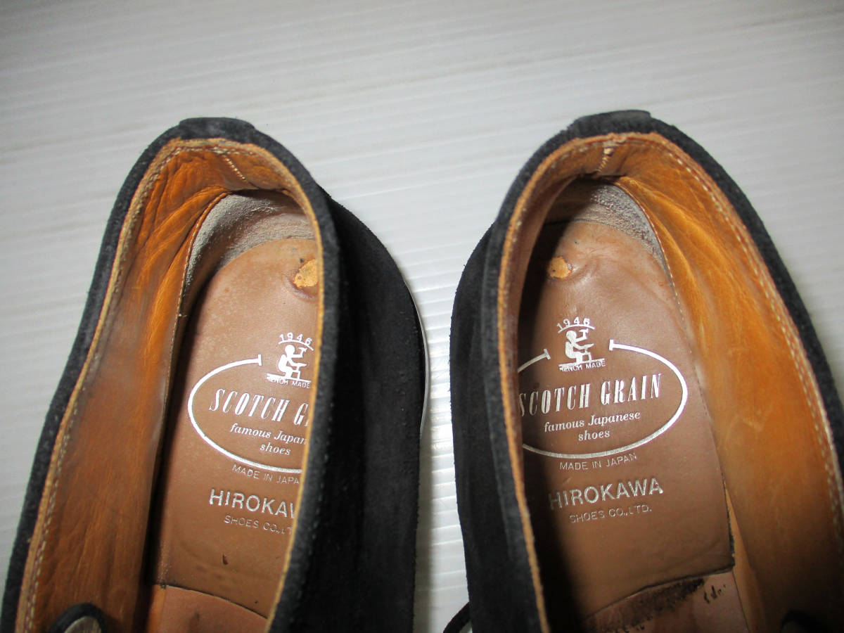 SCOTCHGRAIN 　スコッチグレイン　 スエードレザーシューズ 革靴 　 チャッカブーツ 革靴　サイズ２４1/2EEE 　　（３E　ハ_画像9