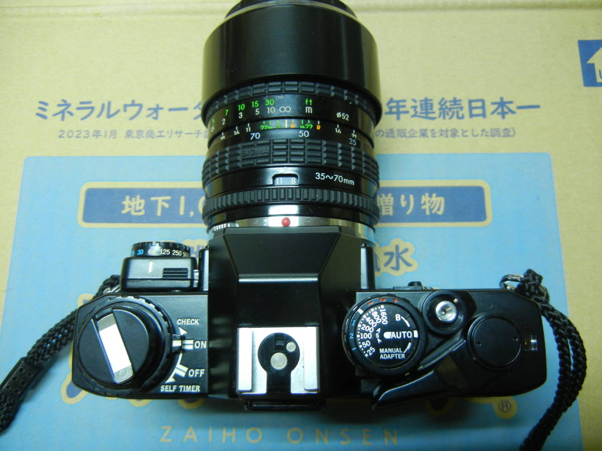 OLYMPUS オリンパス OM10 フィルム一眼レフカメラ SIGMA 35-70mm 中古 現状品 ジャンク品_画像3