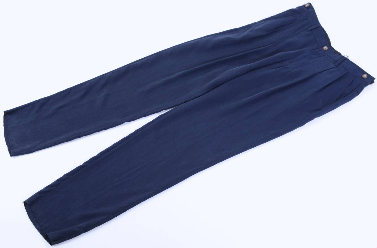 【GP597】ジョルジオアルマーニ黒ラベル ブルー パンツ(46)S/S_画像6
