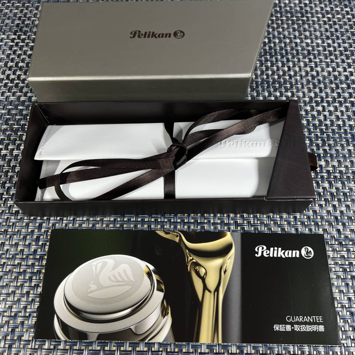 Pelikan M600 ブルーストライプ 万年筆 with Gift case GS Eleganceの画像3
