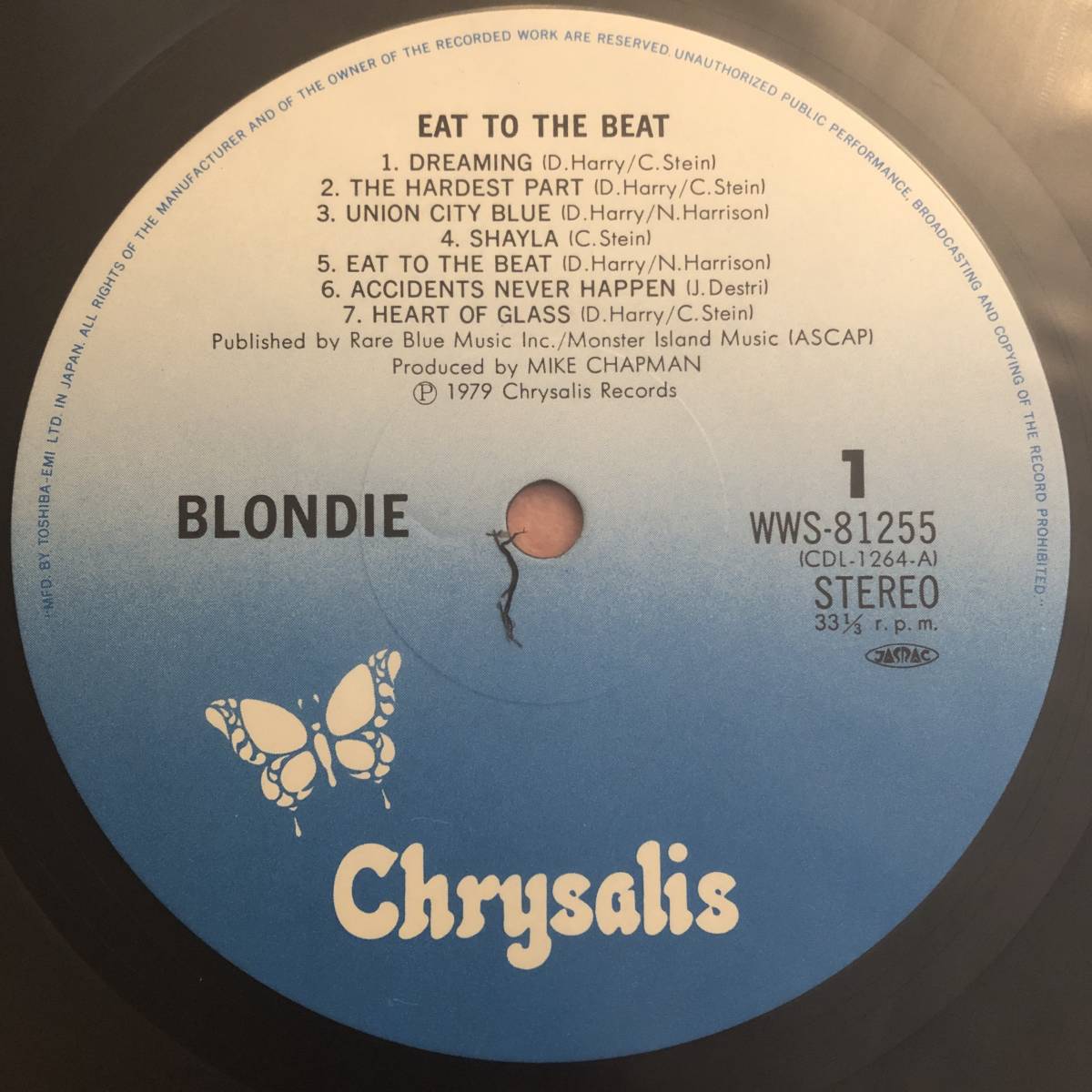 美盤 LP 国内盤 帯付 ブロンディ 恋のハートビート Blondie Eat To The Beat_画像2