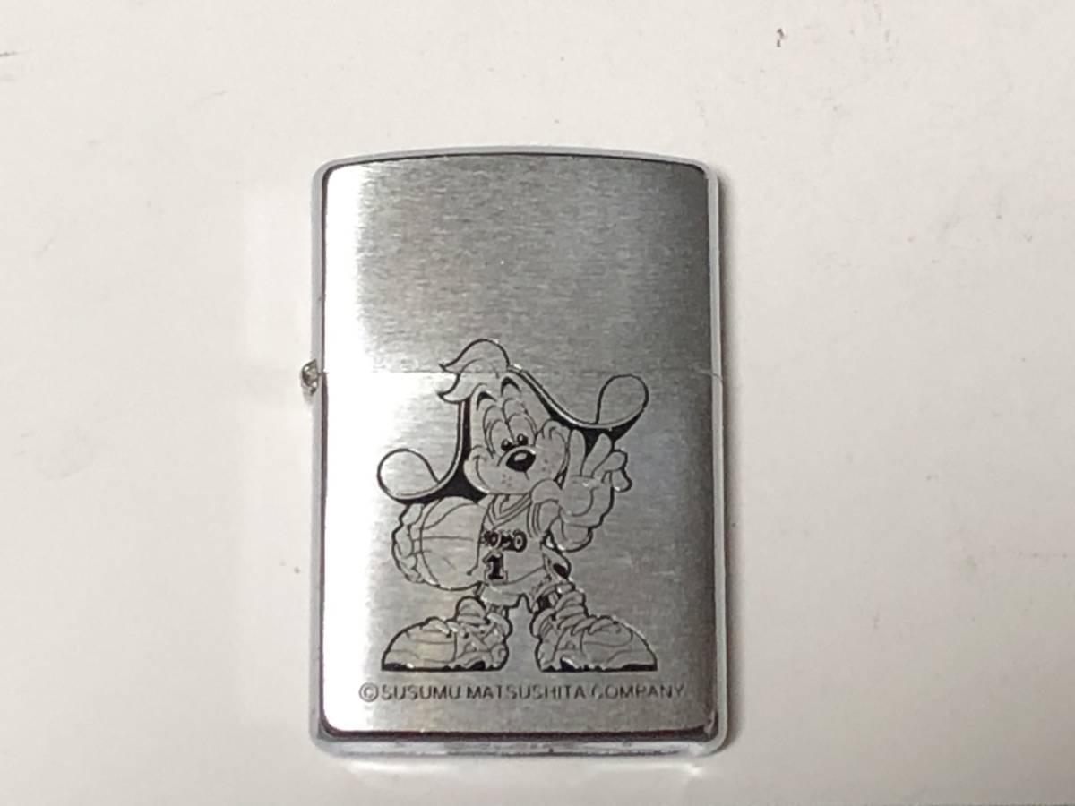 未使用 ZIPPO ジッポー 松下進デザイン イラスト JOMO バスケットボール ジョモ ファミ通　ガンバ大阪 1994年製 SUSUMU MATSUSHITA _画像1