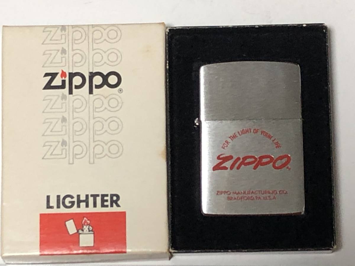 未使用 ZIPPO ジッポー ロゴマーク 1983年製 赤　レッドロゴ 希少 アメリカ 喫煙具 MADE IN USA _画像1