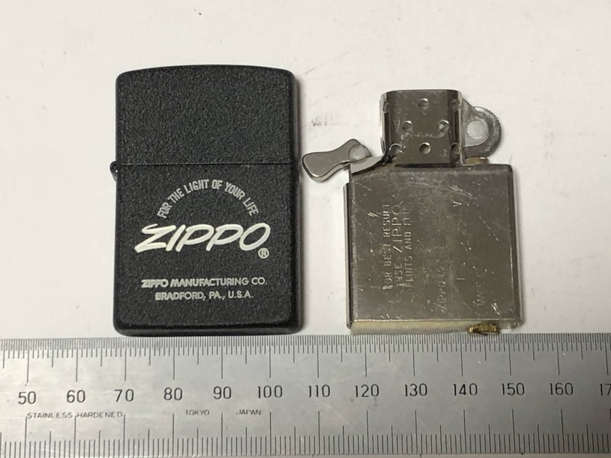 未使用 ZIPPO ジッポー ロゴマーク 1989年製 ブラック　ホワイトロゴ 希少 アメリカ 喫煙具 MADE IN USA_画像7