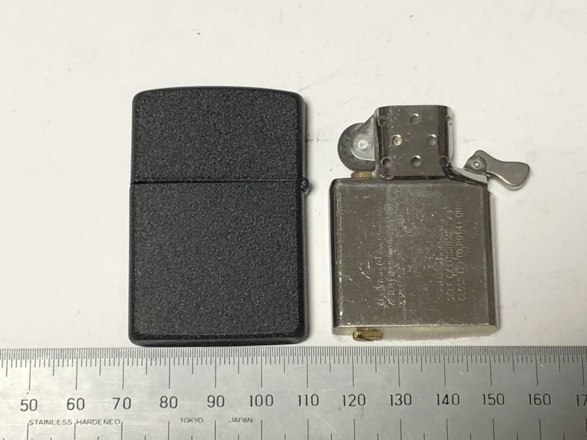 未使用 ZIPPO ジッポー ロゴマーク 1989年製 ブラック　ホワイトロゴ 希少 アメリカ 喫煙具 MADE IN USA_画像8