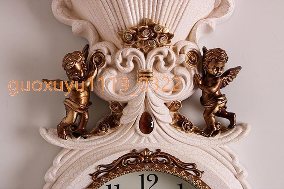 人気美品 ヨーロッパ　復古　柱時計　応接間　豪華　時計　家庭用　静音時計　おしゃれ　創意　復古　壁掛け時計_画像6