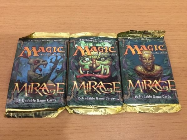 未開封品 MTG 英語版 MIRAGE ブースターパック まとめて3セット 未開封品 MTG 英語版 MIRAGE ブースターパック まとめて3セット