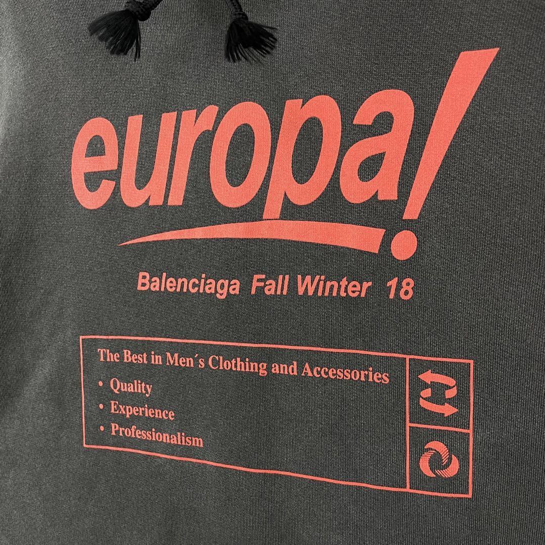 美品 木村拓哉着用 BALENCIAGA パーカー フェード加工 europa 美品 木村拓哉着用 BALENCIAGA パーカー フェード加工 europa