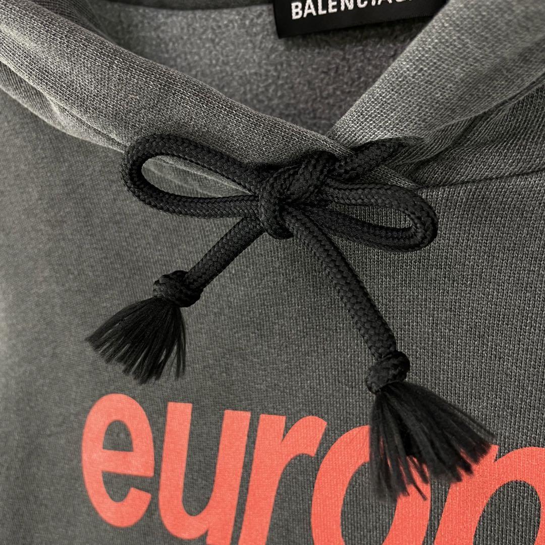 美品 木村拓哉着用 BALENCIAGA パーカー フェード加工 europa 美品 木村拓哉着用 BALENCIAGA パーカー フェード加工 europa