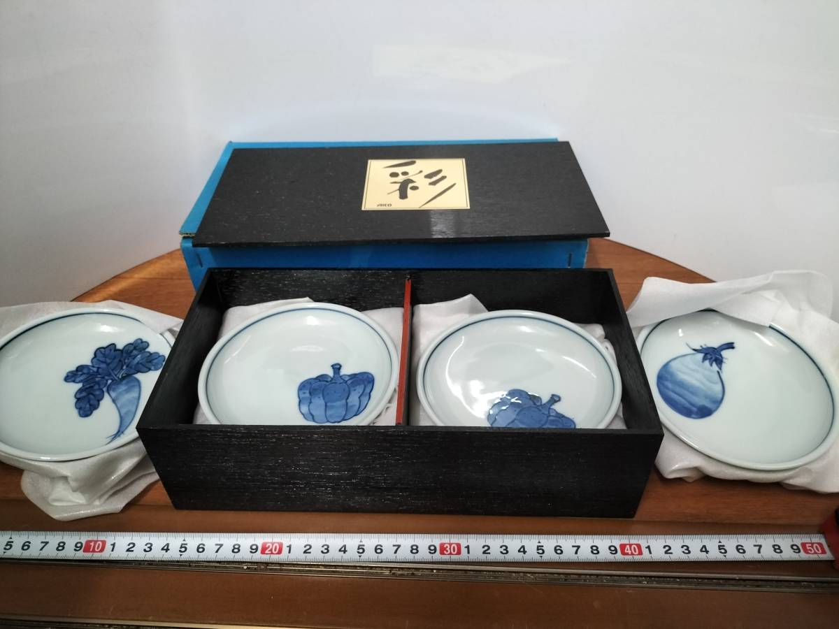 コレクション 昭和 レトロ アンティーク 小皿 料理皿 彩 10枚セット 未使用の画像1