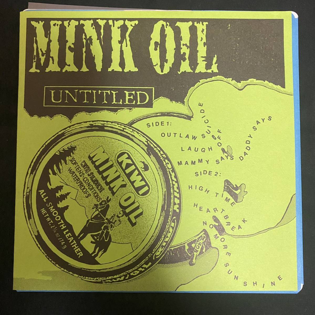 MINK OIL 「Untitled」 AFR-03 1988年 国内盤 パンク EP盤 レコード_画像1