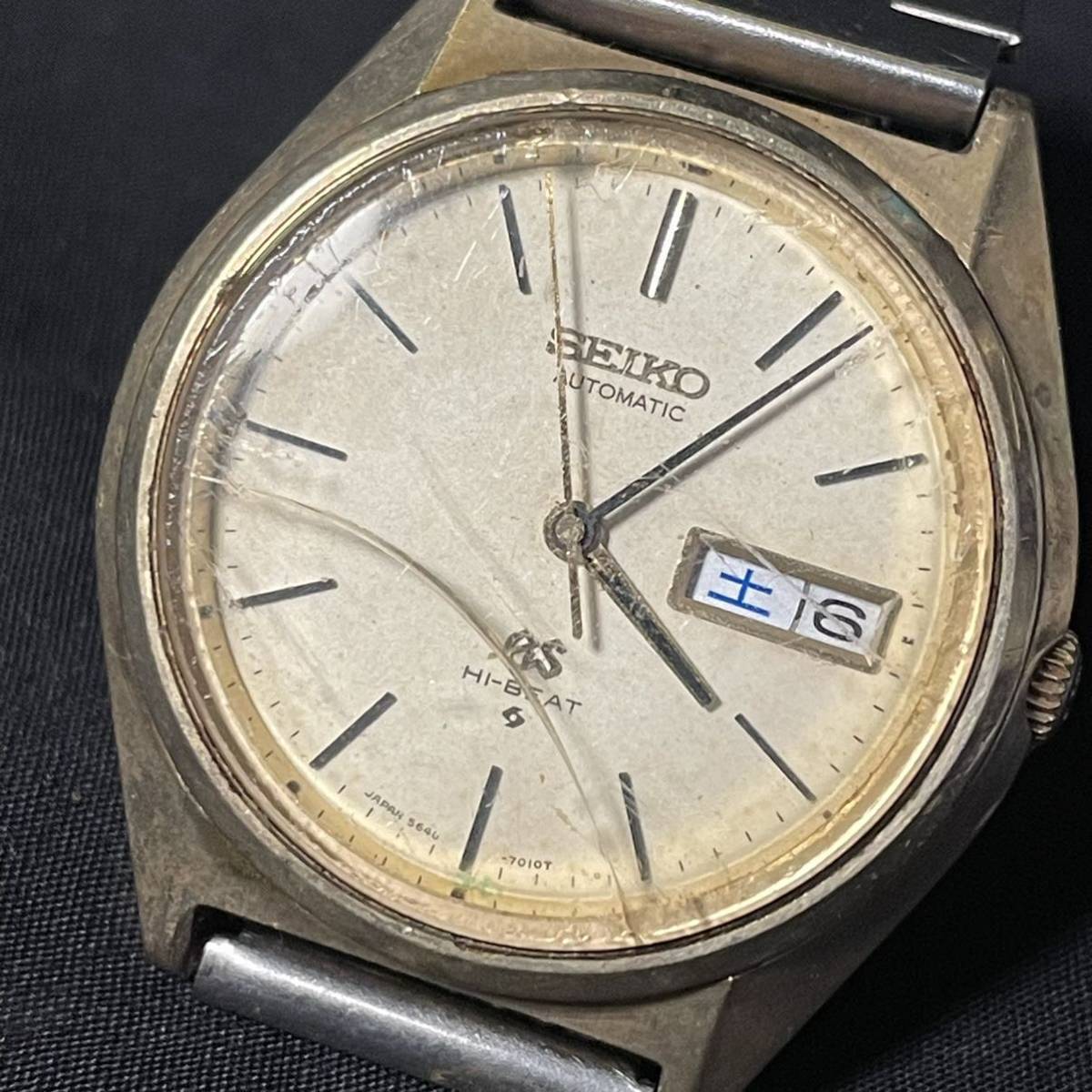 【ジャンク扱い】 Grand Seiko HI-BEATグランドセイコー ハイビート 自動巻き キャップゴールド_画像1