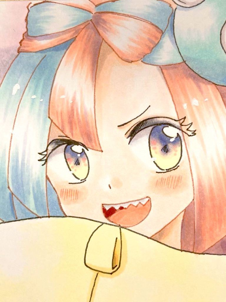 Yahoo!オークション - 同人手描きイラスト色紙 ポケモン