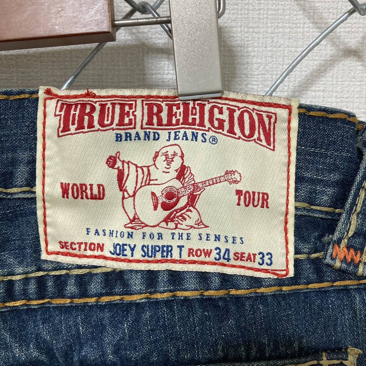 TRUE RELIGION トゥルーレリジョン JOEY SUPER T USA製 デニムパンツ フレア ブーツカット 34x33_画像7
