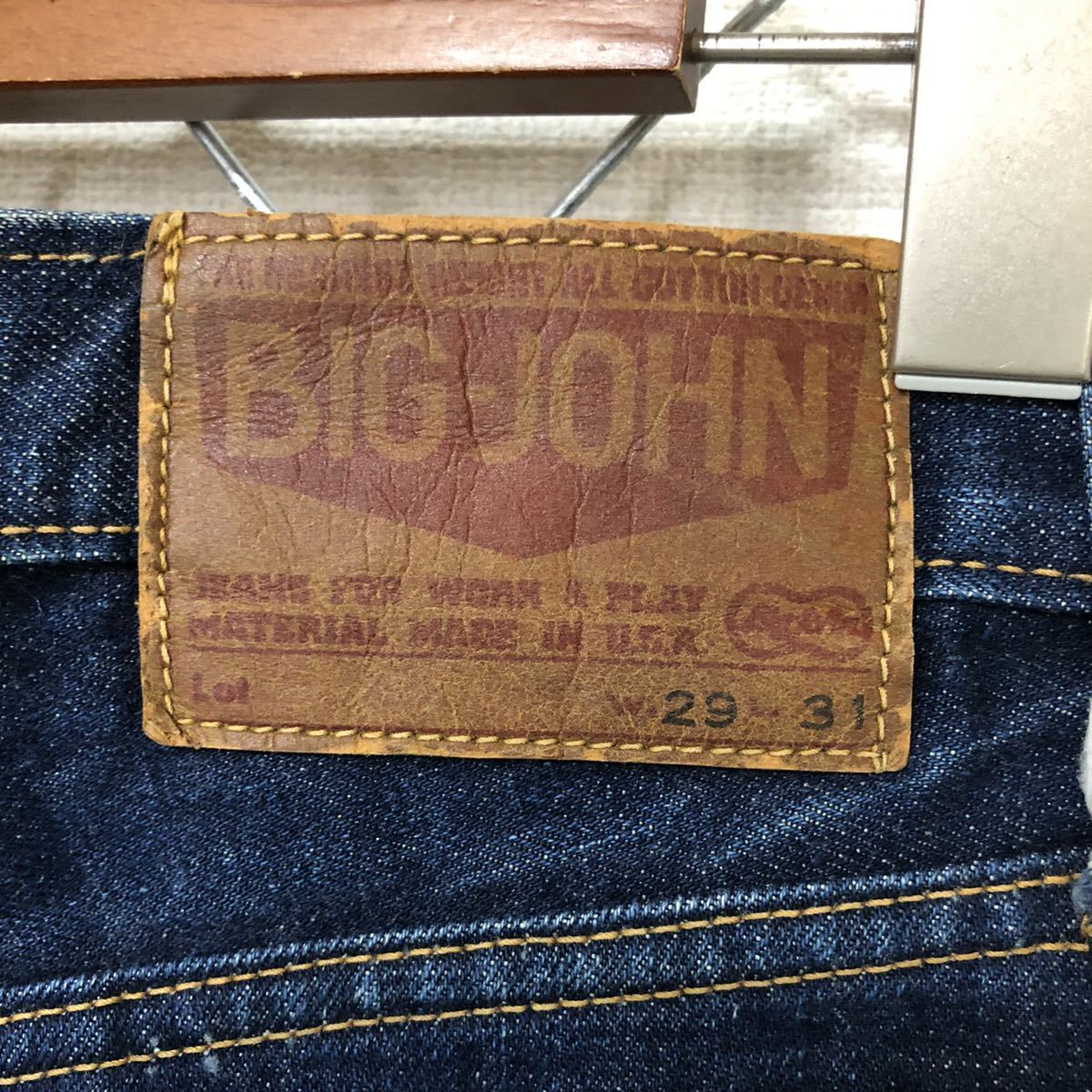 BIG JOHN ビッグジョン 70's VINTAGE!! グリッパージッパー 赤耳 デニムパンツ ジーンズ 29_画像8