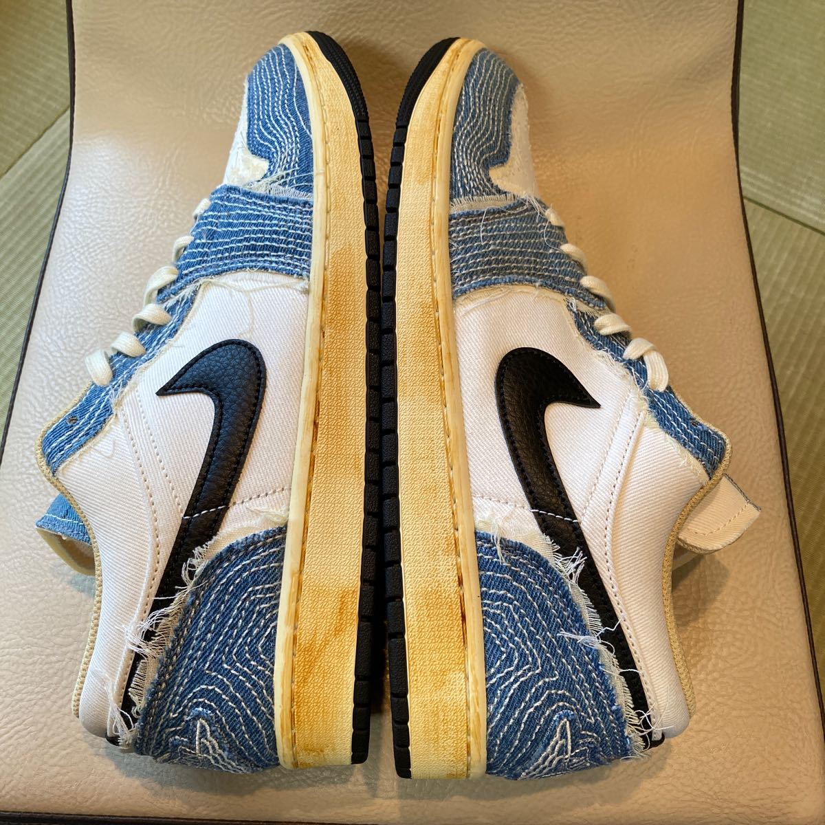 新品未使用【size 29.5cm】Nike Air Jordan 1 Low SE World Make Japan 箱無し エアジョーダン1 刺し子 US11.5 FN7670-493 直営店_画像4