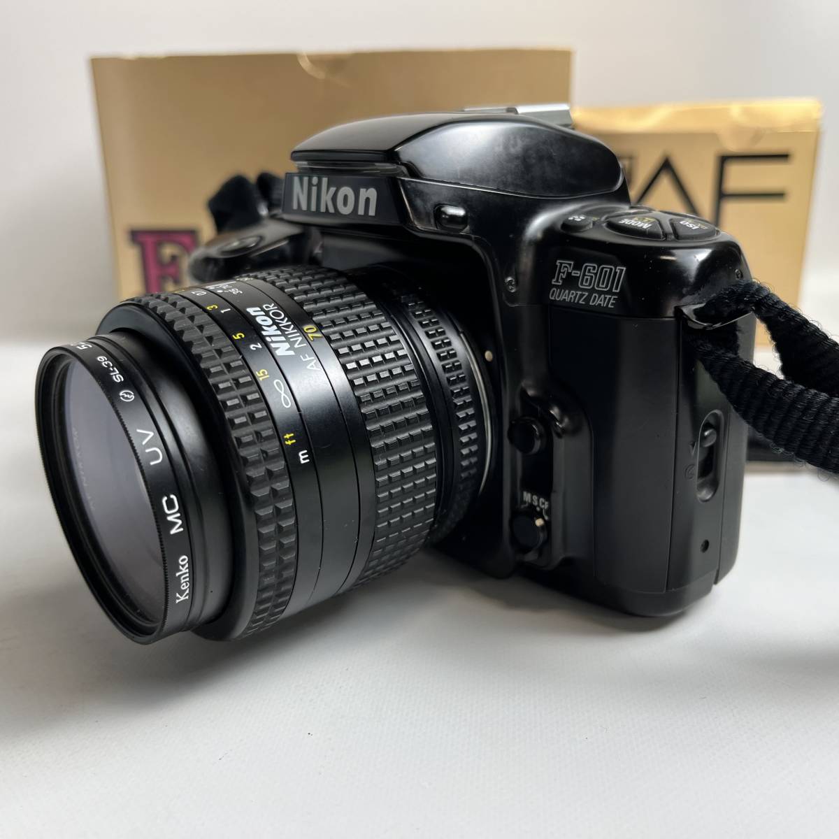 1円～[簡易動作確認済み] Nikon ニコン F-601 ブラック ボディ AF 35-70mm f3.3-4.5 レンズセット_画像4