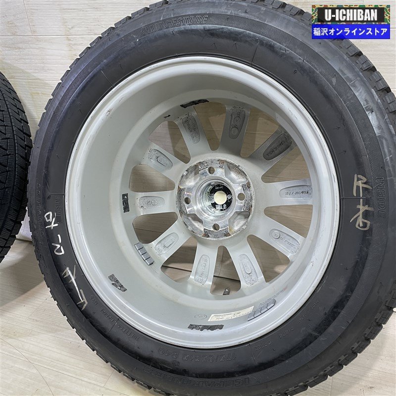 ヤリス アクア スイフト スペイド 等 TOPRUN 6-15+45 4H100 ブリヂストン 175/65R15 15インチ スタッドレス 4本セット 009_画像7