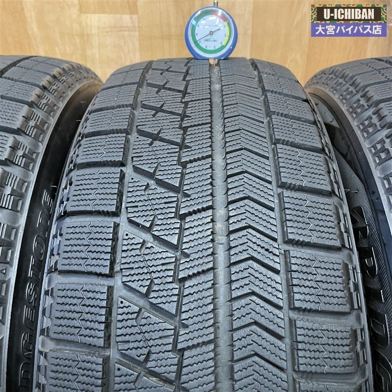 215/60R16 2019年製 ブリヂストン ブリザック VRX スタッドレスタイヤのみ 4本セット オデッセイ ヴェゼル CX-3 クラウン など _W004_画像9