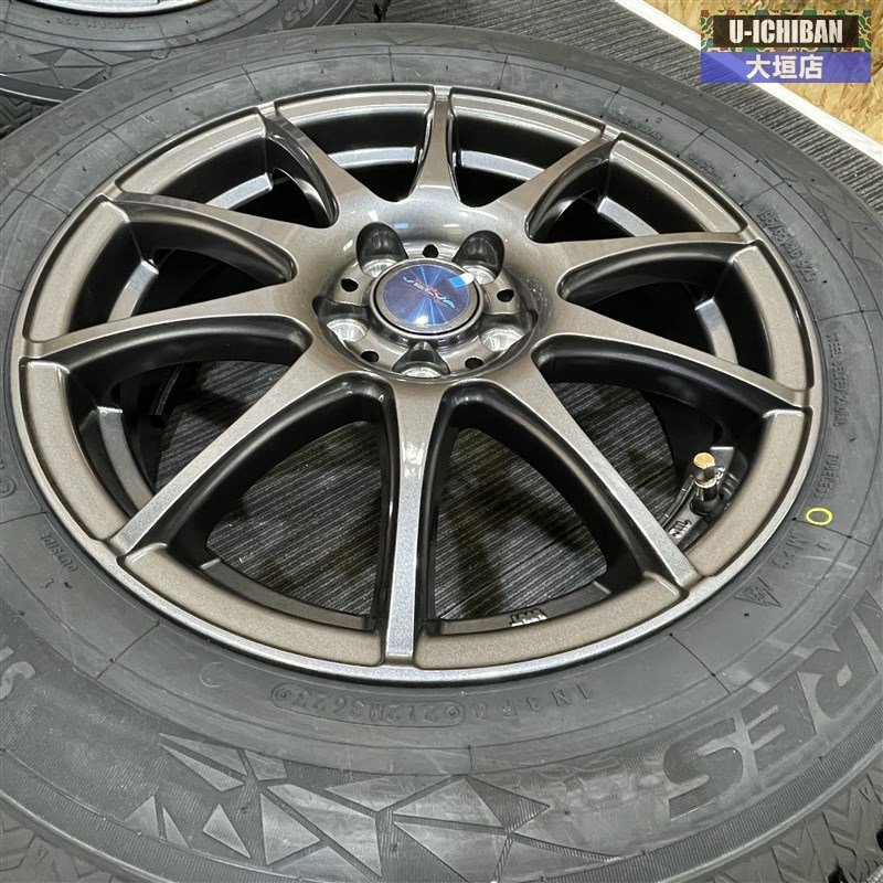 ライズ ロッキー ハイブリッド 特価 未使用 195/65R16 2023年製 国産 TOYO GIZ2 スタッドレスセット 16インチ ガンメタ ホイール 5H100 002_画像5