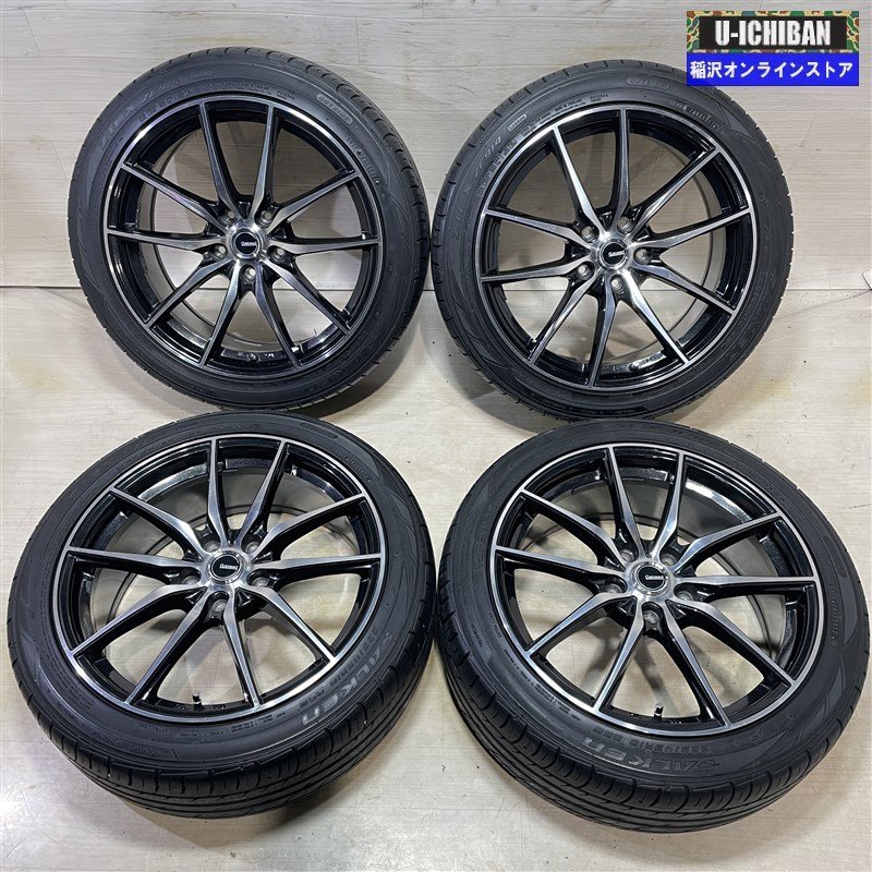 NISMO ジューク レヴォーグ 等 Gスピード 7.5-18+48 5H114.3 ファルケン ジークスZE914 225/45R18 18インチ 4本セット 009_画像1