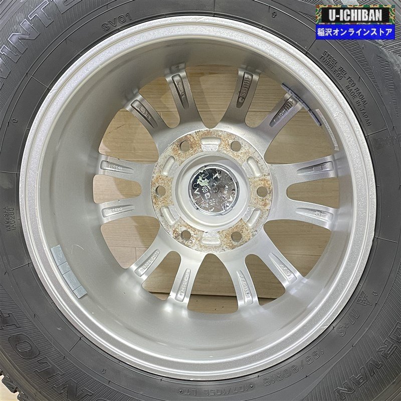 キャラバン 等 PM 6-15+43 6H139.7 ダンロップ SV01 195/80R15 107/105L 15インチ スタッドレス 4本セット 009_画像4