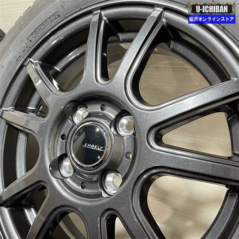 軽 軽自動車 等 EMBELY 4.5-14+45 4H100 2022年製 ブリヂストン VRX2 155/65R14 14インチ スタッドレス 4本セット 009_画像3