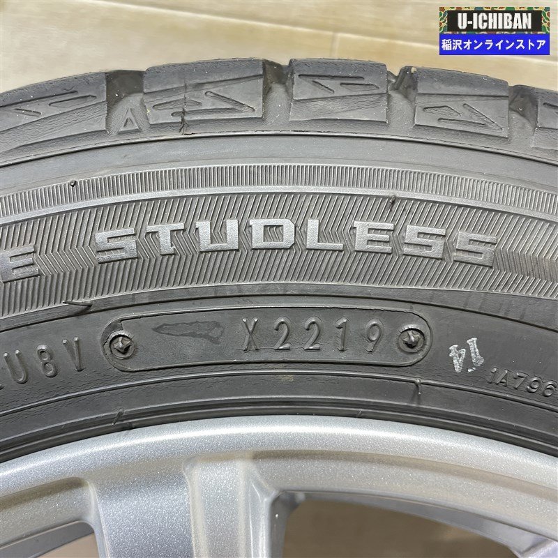 軽 軽自動車 タント デイズ Ｎ-BOX 等 マクベス MB8 4.5-14+45 4H100 ダンロップ WM01 155/65R14 14インチ スタッドレス 4本セット 009_画像6