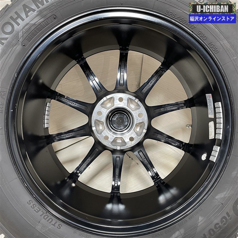 30アルファード 等 Gスピード 7-17+38 5H114.3 ヨコハマ アイスガードIG50プラス 225/60R17 17インチ スタッドレス 4本セット 009kの画像6